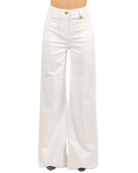 Elisabetta Franchi - Wide Jeans - Lyst