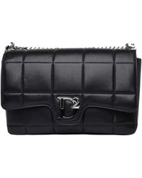DSquared² - Borsa a tracolla in pelle made in italy - Lyst