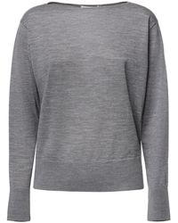Max Mara - Truien & Vesten ,Grijs ,Round-Neck Truien - Lyst