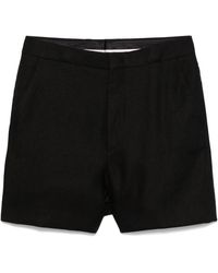 Tagliatore - Korte Broeken ,Zwart ,Linnen Belle Shorts - Lyst