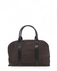 Kiton - Tassen ,Bruin ,Leer Leren Cabin Tas Met Toprits - Lyst