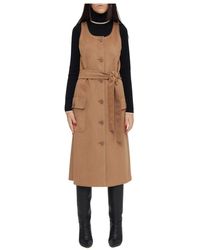 Moschino - Kleedjes ,Bruin ,Faux Suede Overhemdjurk - Lyst