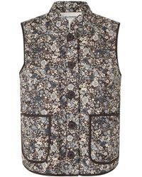 Lolly's Laundry - Jassen ,Veelkleurig ,Polyester Gewatteerd Vest Met All-Over Print - Lyst