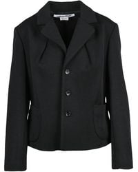 Comme des Garçons - Jassen ,Zwart ,Wol Gebreide Blazer - Lyst