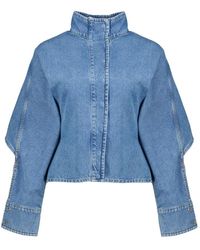 Marine Serre - Moon Large Denim Jacket - Lyst
