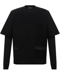 DSquared² - Cool Fit Double Layer Logo Sweatshirt - Lyst