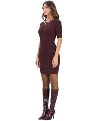 Elisabetta Franchi - Knitted Dresses - Lyst