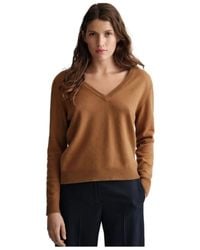 GANT - Knitwear > V-neck Knitwear - Lyst