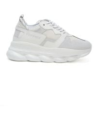Versace - Chain Reaction Weiße Sneakers - Lyst