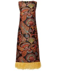 La DoubleJ - Kleedjes ,Veelkleurig ,Polyester Sicomore Column Dress - Lyst