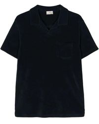 Altea - Navy polo shirt - Lyst