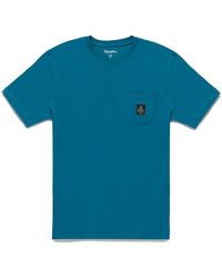 Refrigiwear - Baumwoll t-shirt mit logo-tasche - Lyst