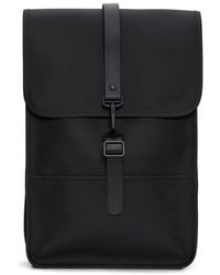 Rains - Mini schwarzer wasserdichter rucksack mit mehreren taschen - Lyst