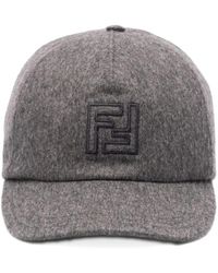 Fendi - Accessoires ,Grijs ,Baseball Ff - Lyst