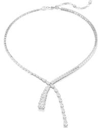 Swarovski - Accessoires ,Grijs Matrix Y Ketting Gemengde Cuts Wit 5692533 - Lyst