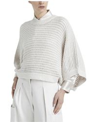 Peserico - Round-Neck Knitwear - Lyst