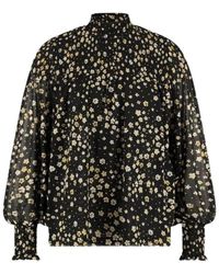 FABIENNE CHAPOT - Overhemden ,Zwart ,Polyester Mila Top Zwarte Blouse - Lyst