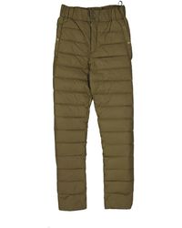 Herno - Broeken ,Groen ,Leer Tweekleurige Polyamide Broek - Lyst