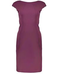 Patrizia Pepe - Elegantes lila elastan kleid für besondere anlässe - Lyst