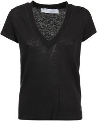 IRO - Tops ,Zwart ,Linnen Rodeo T-Shirt - Lyst