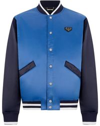 Philipp Plein - Satin College Bomber Plein Logo - Lyst