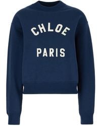 Chloé - Mock-Neck Logo Sweater - Lyst