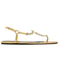 Maison Skorpios - Bianca Ledersandalen - Lyst