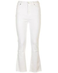 7 For All Mankind - Vaqueros blancos slim kick luxe vintage - Lyst