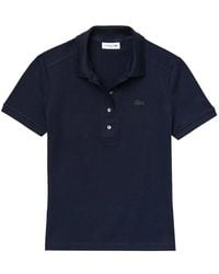 Lacoste - Tops ,Blauw ,Katoen L.12.D Slim Fit Stretch Petit Pique Polo Shirt - Lyst
