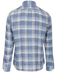 B.D. Baggies - Overhemden ,Blauw ,Linnen Bradford Linnen Shirt - Lyst