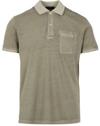 Fay - Tops ,Groen ,Katoen Klassiek Poloshirt - Lyst