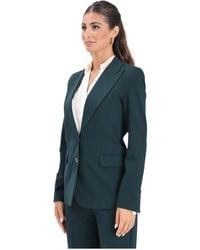 ViCOLO - Grüne Jacke Gerade Linie Klassischer Stil - Lyst
