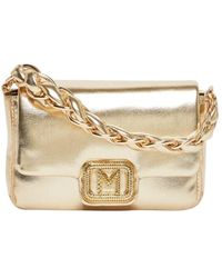 Marella - Goldene Umhängetasche Mit Kettenriemen - Lyst