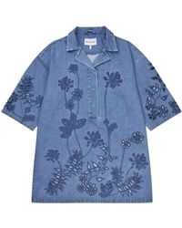 Munthe - Overhemden ,Blauw ,Shirts - Lyst