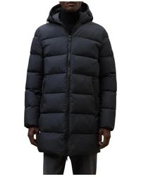 Ecoalf - Jassen ,Zwart ,Leer Vintage Jacket - Lyst