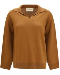 Valentino - V-Neck Knitwear - Lyst