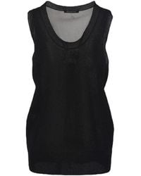 ARMANI EXCHANGE - Sleeveless Tops - Lyst