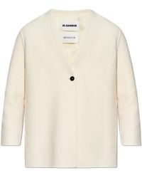 Moncler - Jassen ,Wol Francium 3-In-1 Mono-Breasted Wollen Jas - Lyst