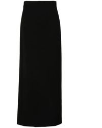 Wardrobe NYC - Rokken ,Zwart ,Wol Zwarte Column Rok - Lyst