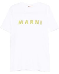 Marni - Cotton Mini Logo T-Shirt - Lyst