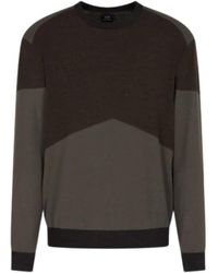 ARMANI EXCHANGE - Round-Neck Knitwear - Lyst