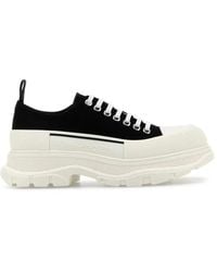 McQueen - Schwarze Canvas Chunky Sneaker - Lyst