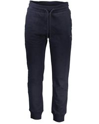 Napapijri - Blauwe Katoenen Straight-Leg Broek - Lyst