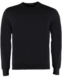 Drumohr - Truien & Vesten ,Blauw ,Wol Merino Wol Crew-Neck Pullover - Lyst