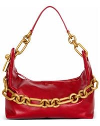Balmain - Mittelgroße Hobo Bag Sync Aus Kalbsleder - Lyst