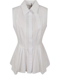 Max Mara - Overhemden ,Wit ,Katoen Camicia Certosa - Lyst
