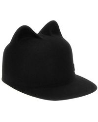 Maison Michel - Accessoires ,Zwart ,Jamie Felt Hat - Lyst