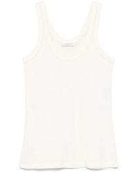 Lemaire - Tops ,Katoen Rib Tank Top - Lyst