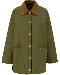 Barbour - Jassen ,Groen ,Polyester Goldmire Quilted Jacket - Lyst