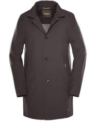 Moorer - Jassen ,Grijs ,Polyester Hektor Jas Met Verborgen Capuchon - Lyst